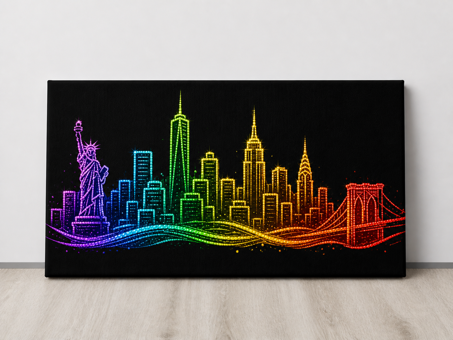 New York City Skyline - Ready to Rhinestone Canvas