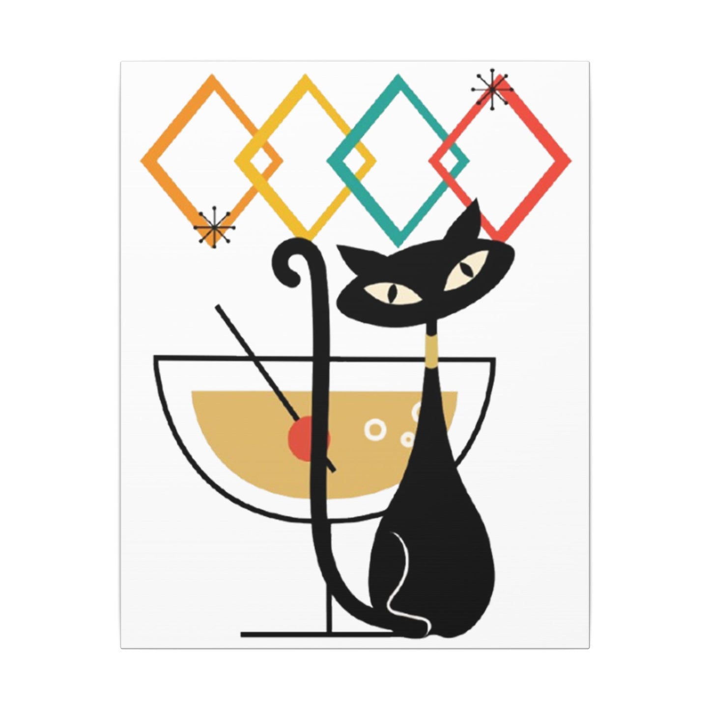 Shaken, Not Purred - Ready to Rhinestone Canvas