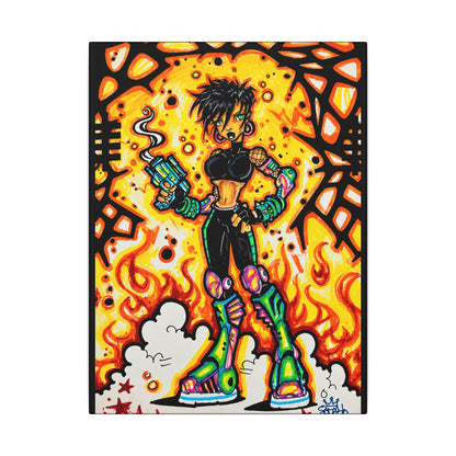 Bad B!tch (Original Drawing) - Ready to Rhinestone Canvas