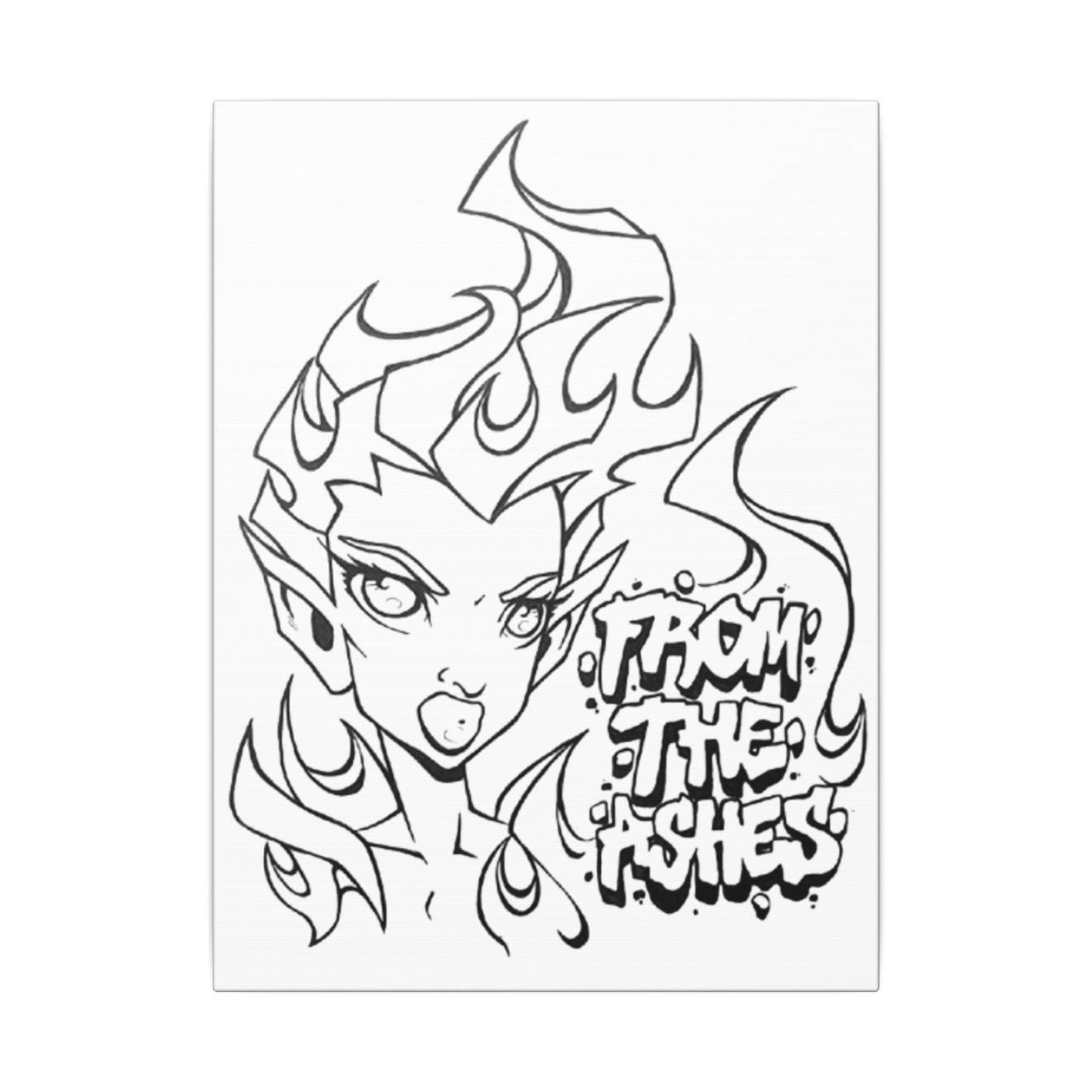 From the Ashes - Ready to Paint and Rhinestone Canvas