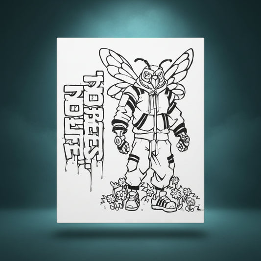 Fresh to the Hive - Ready to Paint and Rhinestone Canvas
