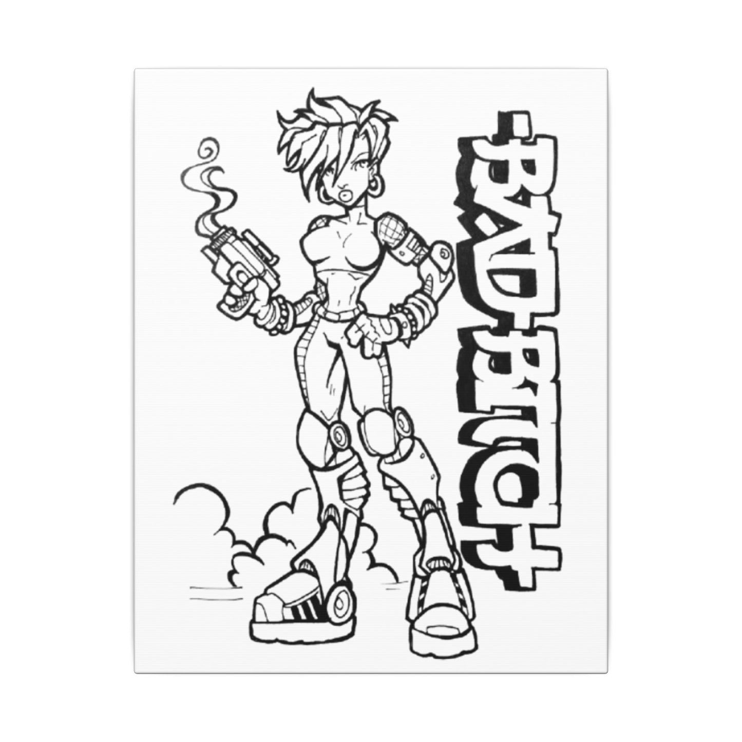 Bad B!tch - Ready to Paint and Rhinestone Canvas