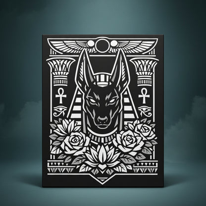 Anubis - Ready to Rhinestone Canvas