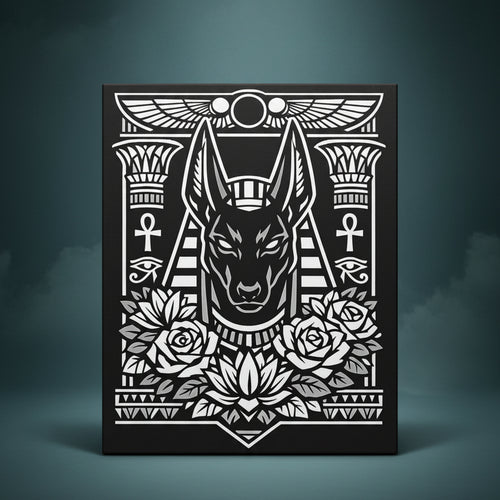 Anubis - Ready to Rhinestone Canvas