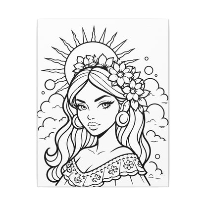 Citali - Ready to Paint and Rhinestone Canvas