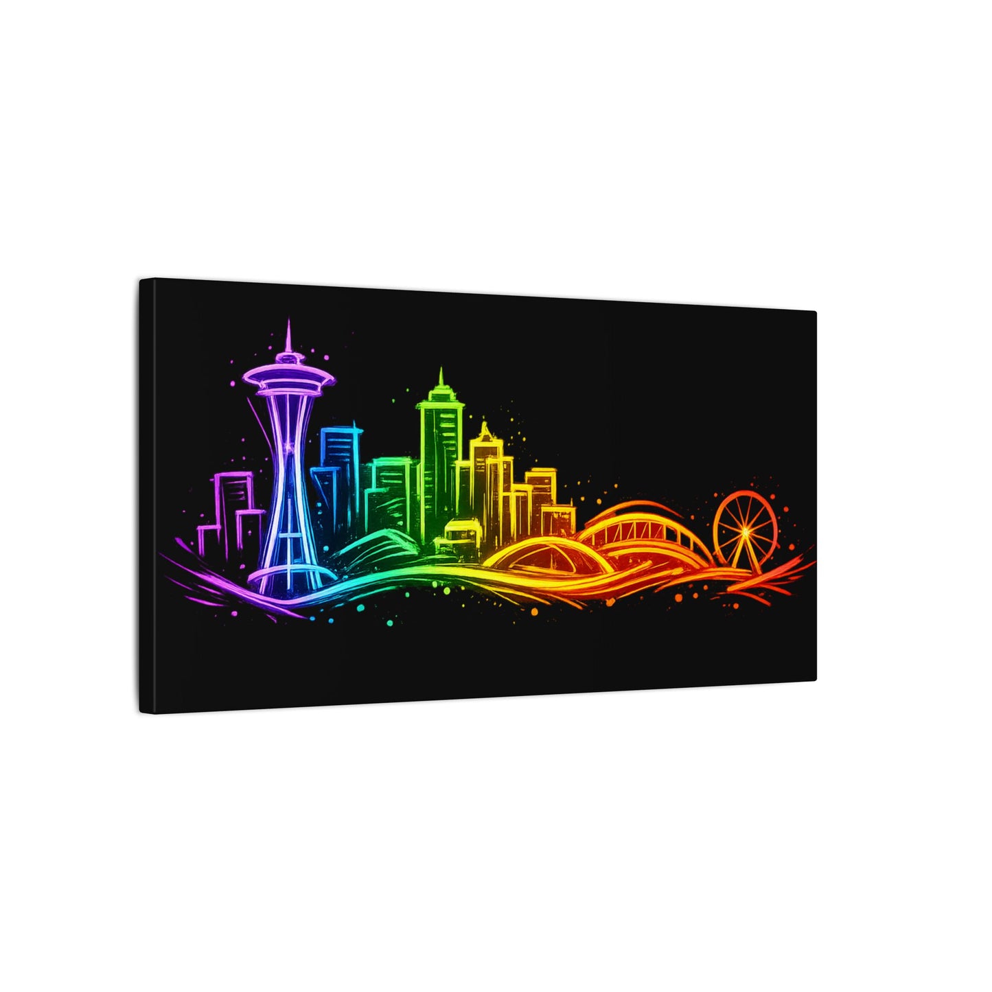 Seattle Skyline - Ready to Rhinestone Canvas