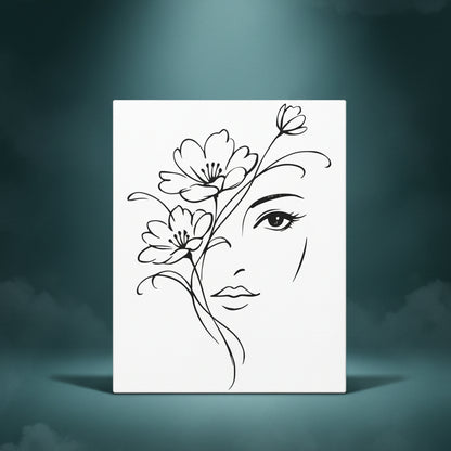 She is the Garden - Ready to Paint and Rhinestone Canvas