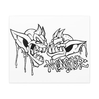 The Monsters We Keep - Ready to Paint and Rhinestone Canvas