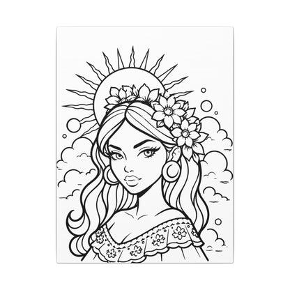 Citali - Ready to Paint and Rhinestone Canvas