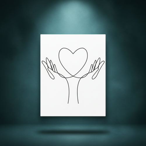 Wholehearted - Ready to Paint and Rhinestone Canvas