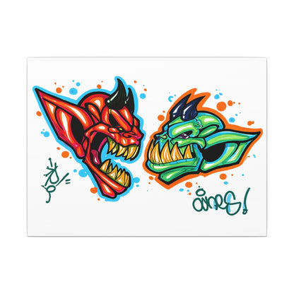 The Monsters We Keep (Original Drawing) - Ready to Rhinestone Canvas