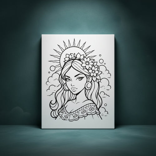 Citali - Ready to Paint and Rhinestone Canvas