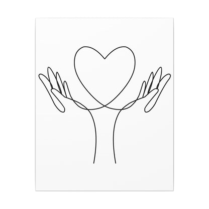 Wholehearted - Ready to Paint and Rhinestone Canvas