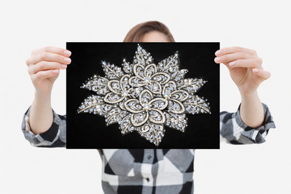 Peony in Full Bloom - Ready to Rhinestone Canvas