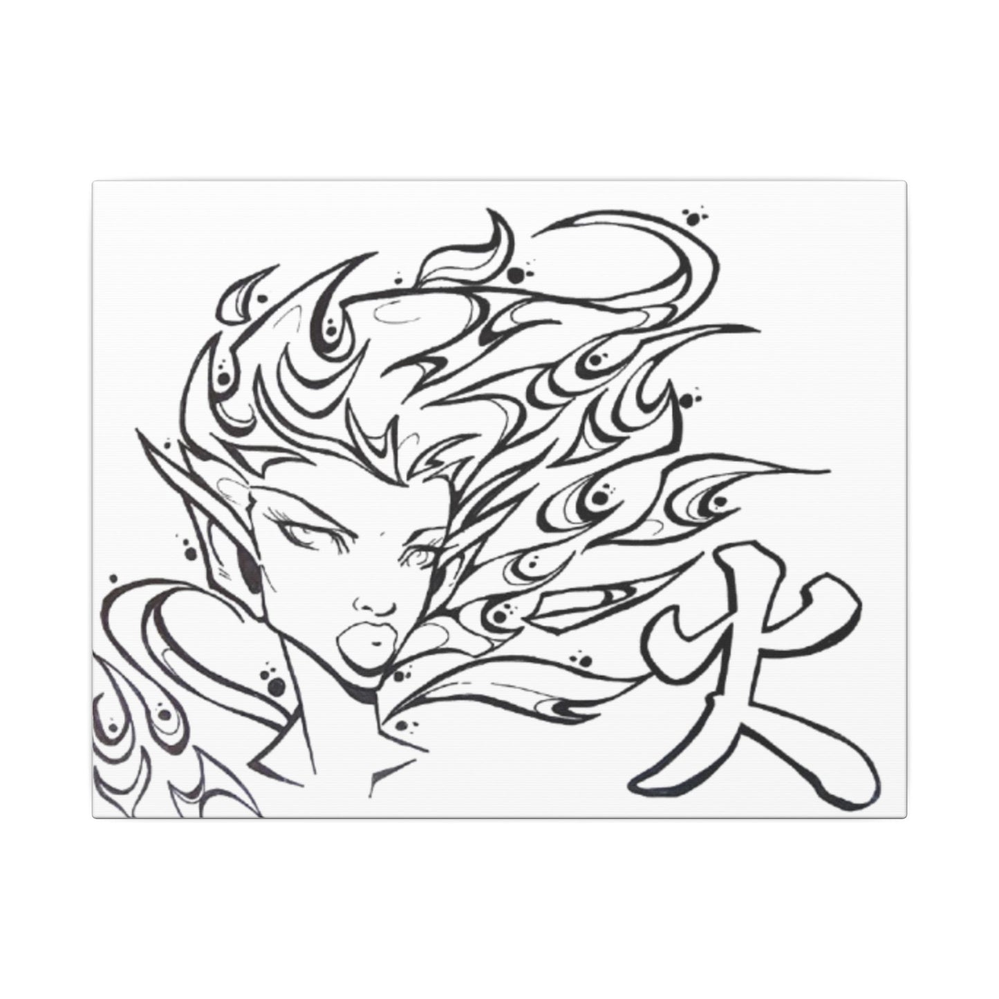 She Moves Like Fire - Ready to Paint and Rhinestone Canvas