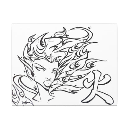 She Moves Like Fire - Ready to Paint and Rhinestone Canvas