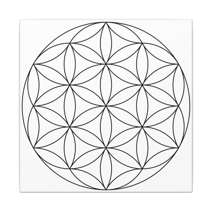 The Flower of Life - Ready to Paint and Rhinestone Canvas