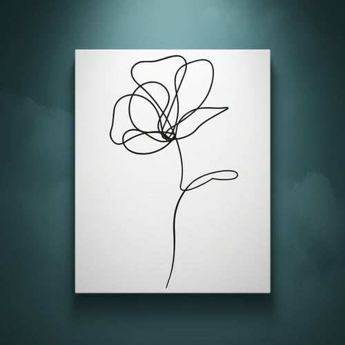 Unfurl - Ready to Paint and Rhinestone Canvas