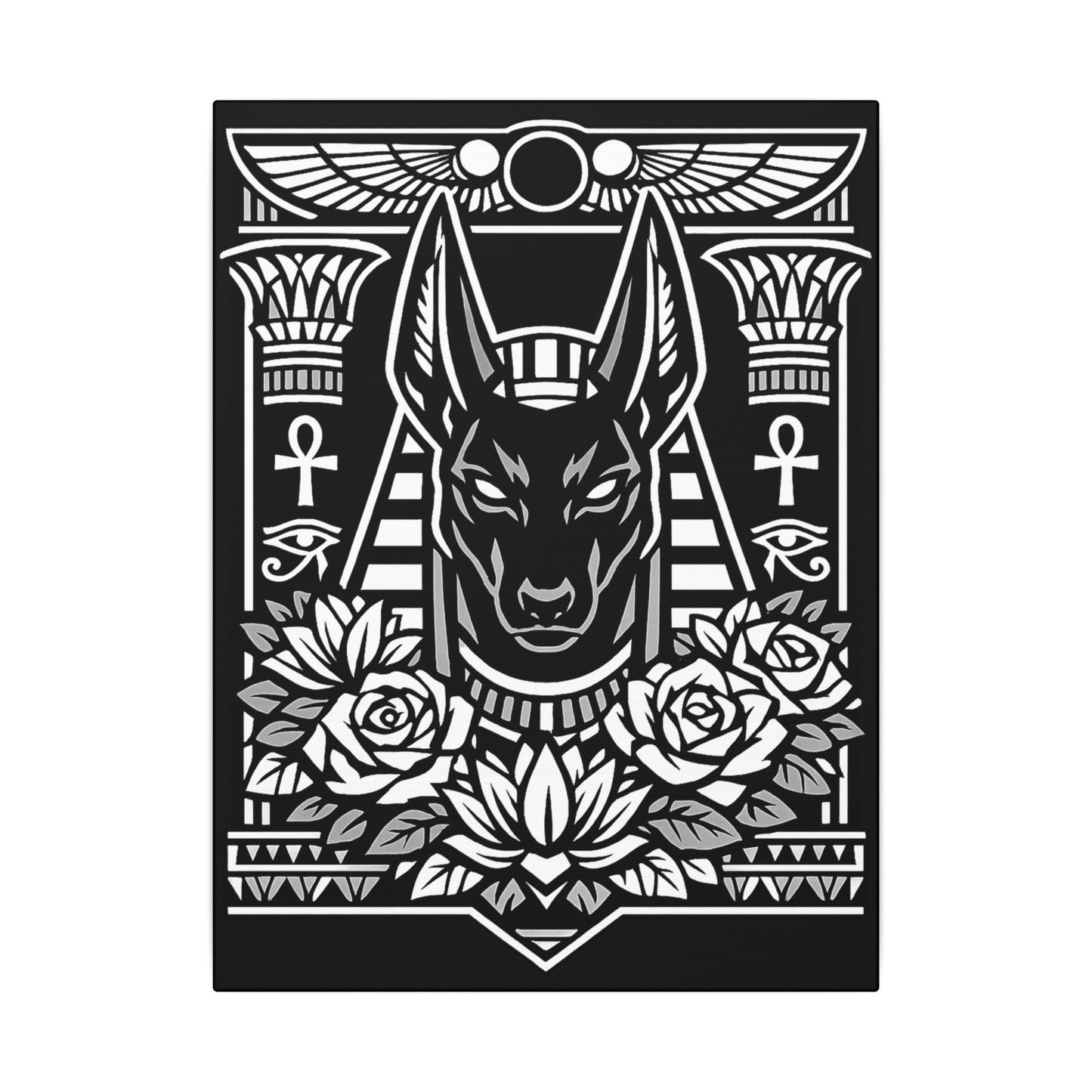 Anubis - Ready to Rhinestone Canvas