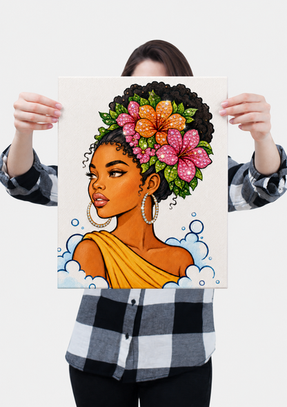 Amara - Ready to Paint and Rhinestone Canvas