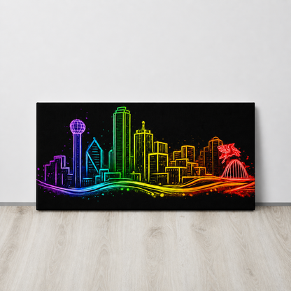 Dallas Skyline - Ready to Rhinestone Canvas