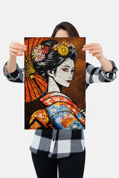 Hanako - Ready to Rhinestone Canvas