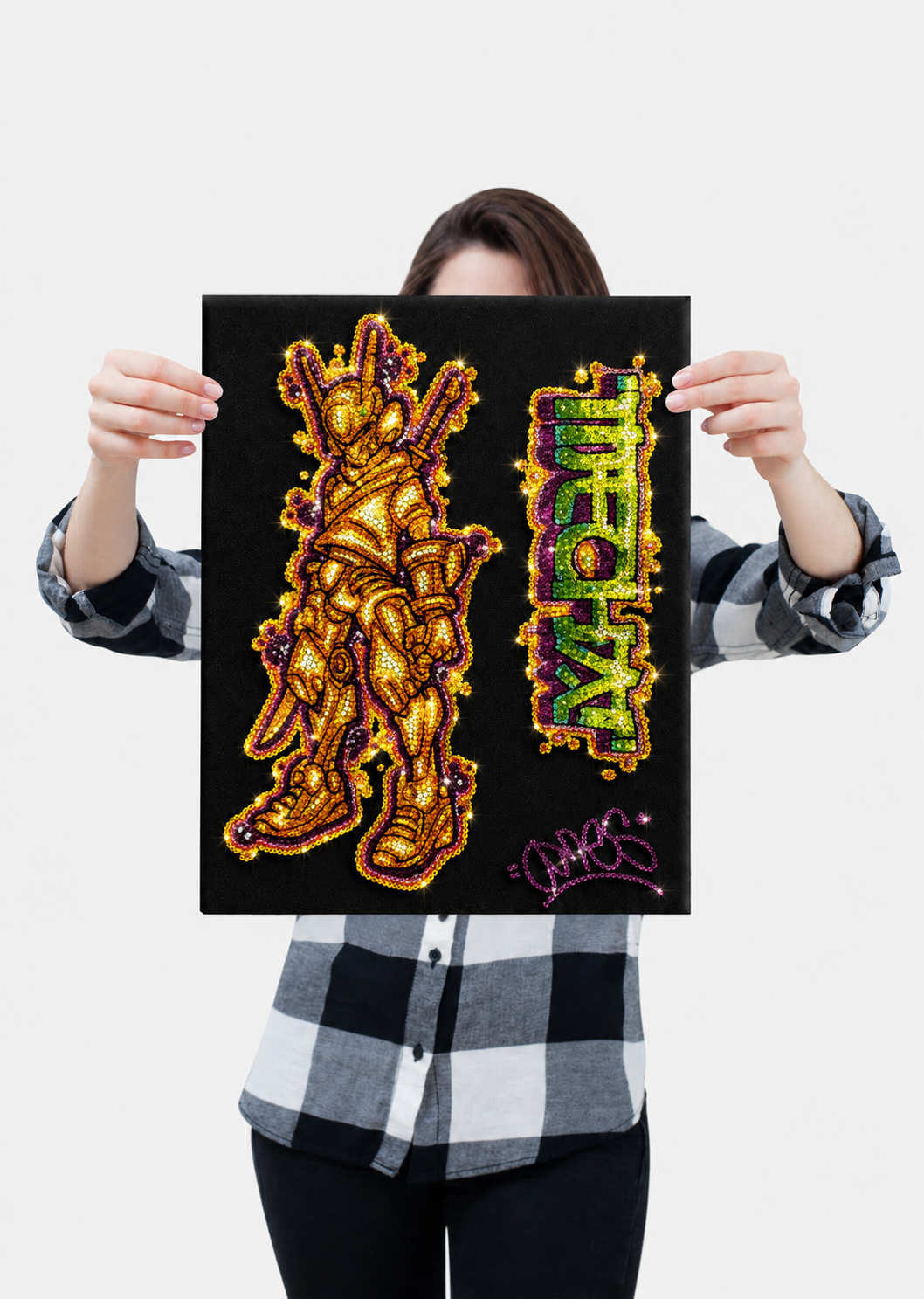 Mecha - Ready to Rhinestone Canvas