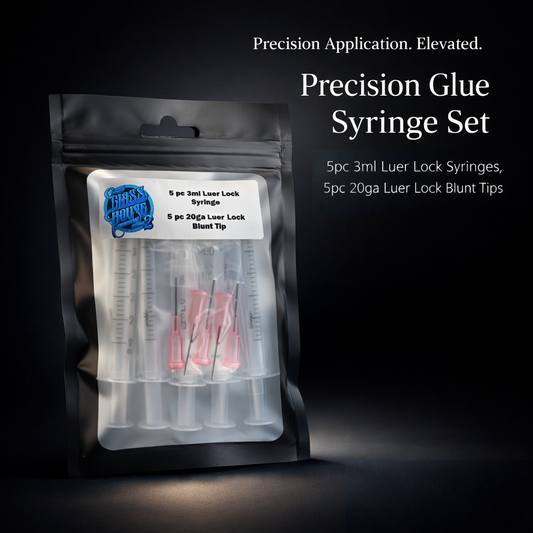 Precision Glue Syringe Set for Rhinestones | 3ml Luer Lock Applicator Kit (5 Pack) – Fine Tip Craft Syringes