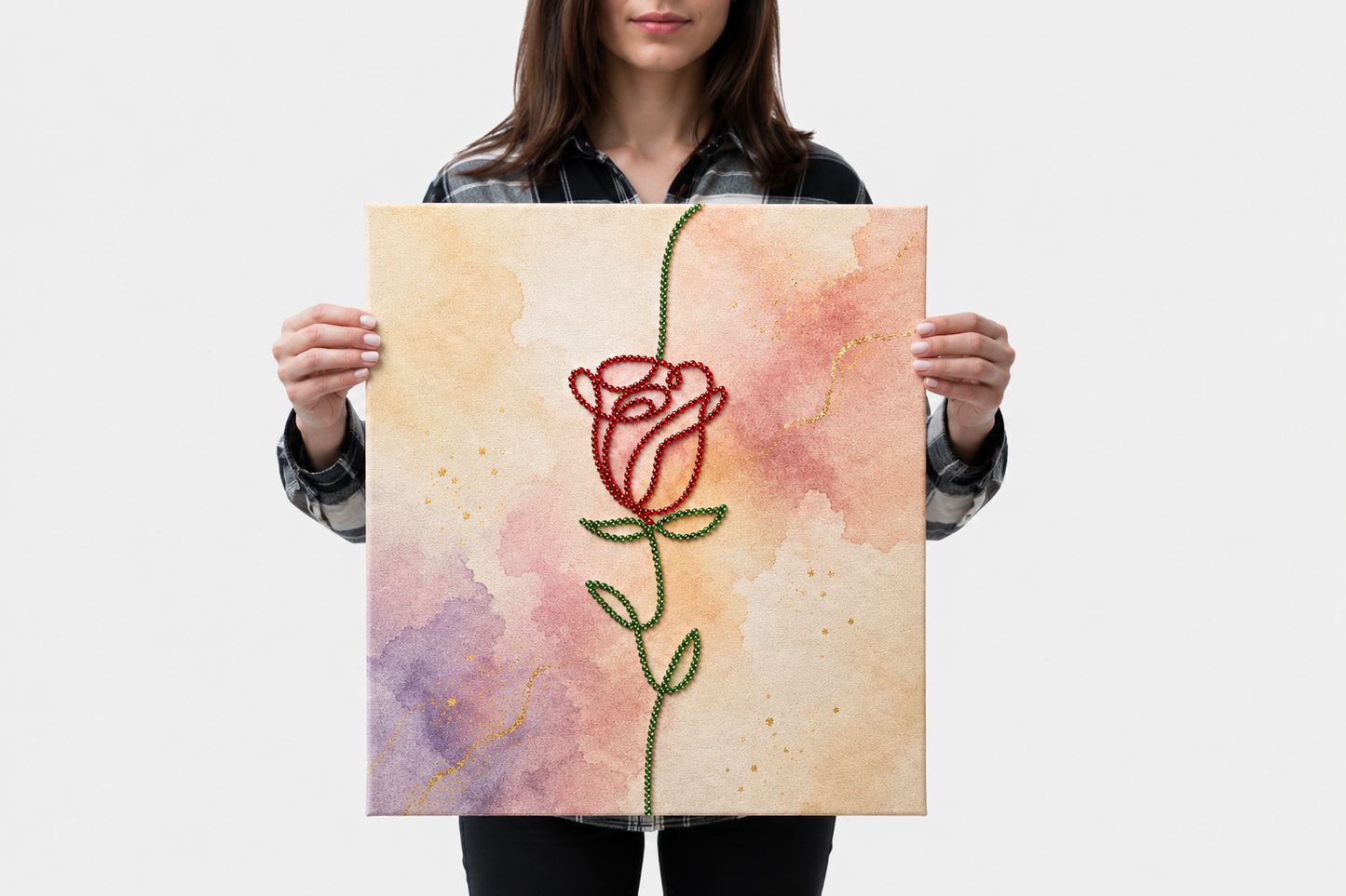 The Offering - Ready to Paint and Rhinestone Canvas