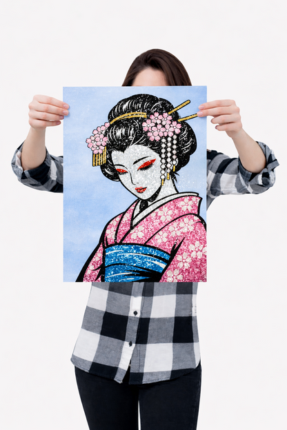 Yuki - Ready to Rhinestone Canvas